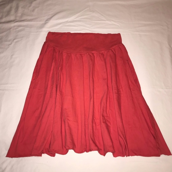 Coral Cotton Skirt - Picture 3 of 6